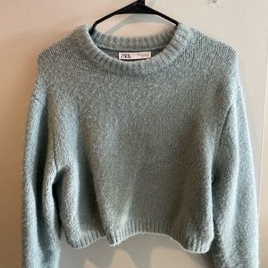 Zara Wool-Blend Cropped Sweater